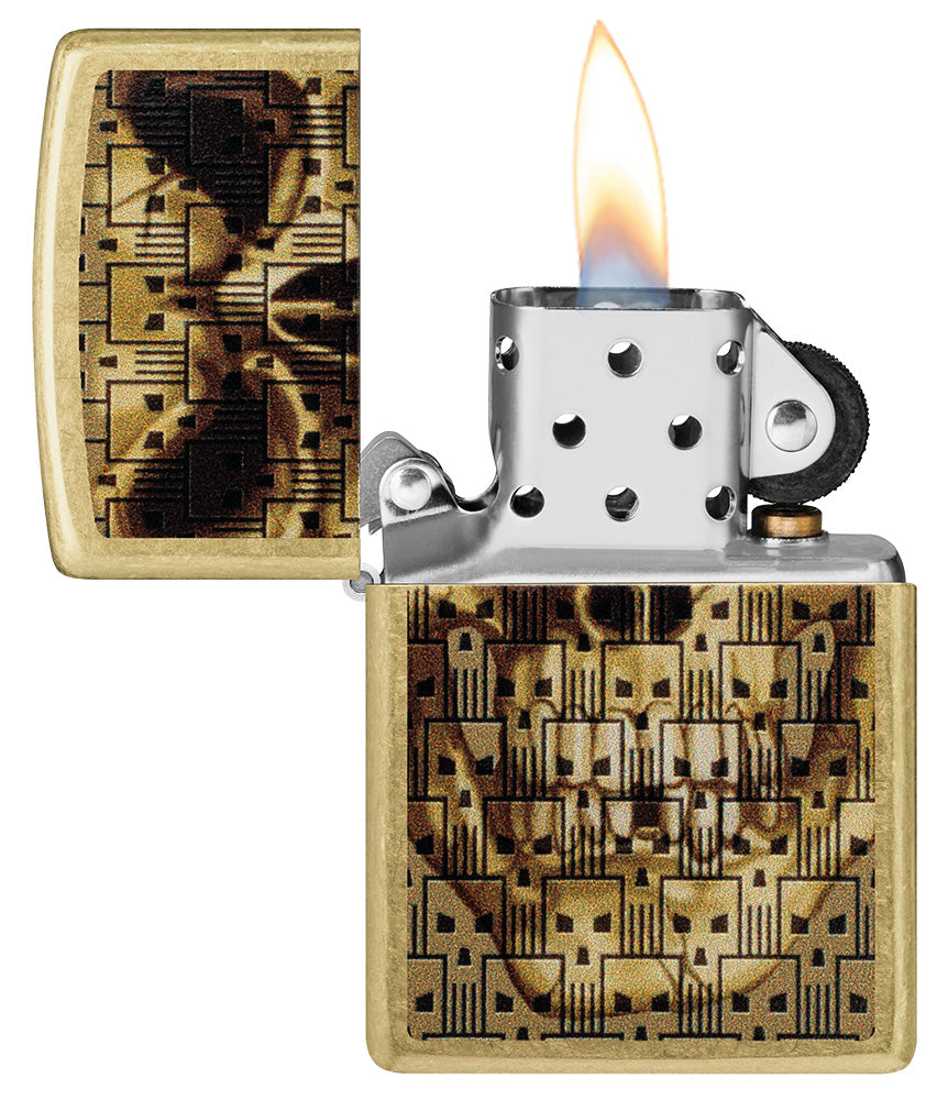 Zapalovač Zippo 23020 Skulls on Skulls Design