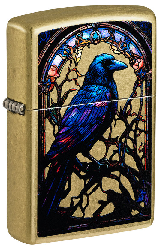 Zapalovač Zippo 23021 Stained Glass Raven Design