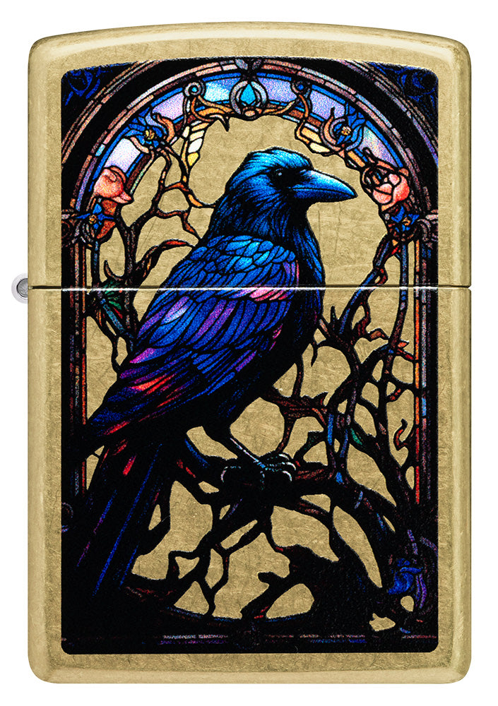 Zapalovač Zippo 23021 Stained Glass Raven Design