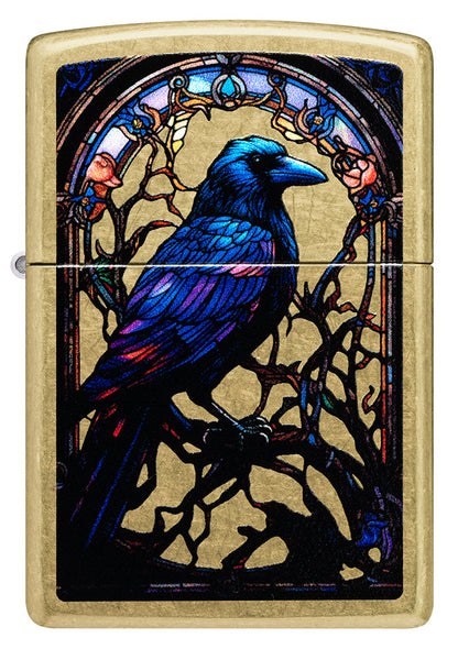 Zapalovač Zippo 23021 Stained Glass Raven Design
