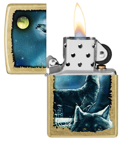 Zippo zapalovač 23082 Wolf Song Design