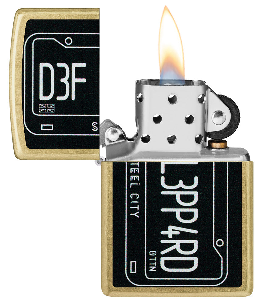 Zippo zapalovač 23086 Def Leppard Steel City Design