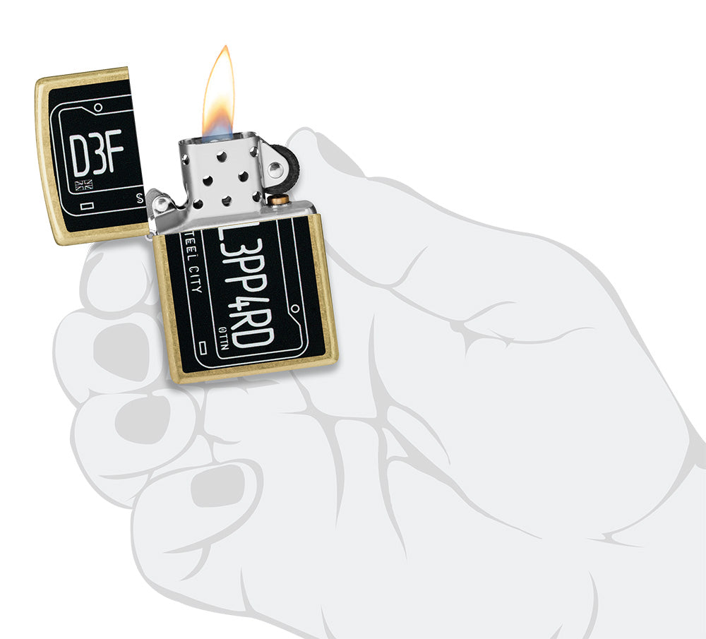 Zippo zapalovač 23086 Def Leppard Steel City Design
