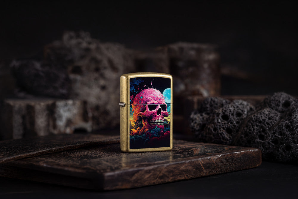 Zapalovač Zippo 23091 Cosmic Skull Design