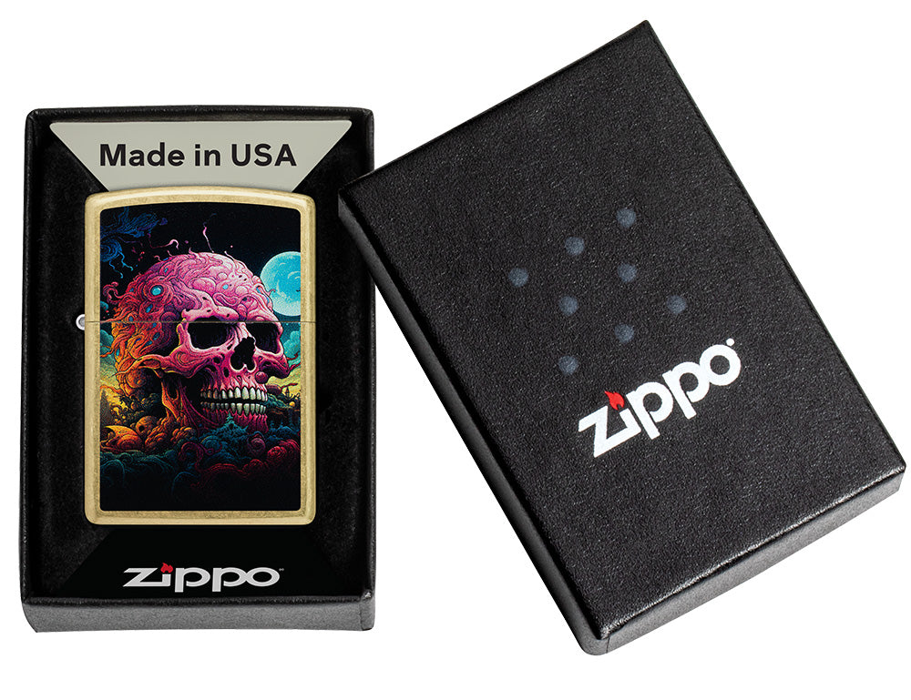Zapalovač Zippo 23091 Cosmic Skull Design