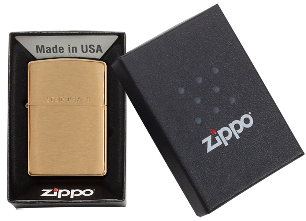 Zippo zapalovač 23001 Solid Brass