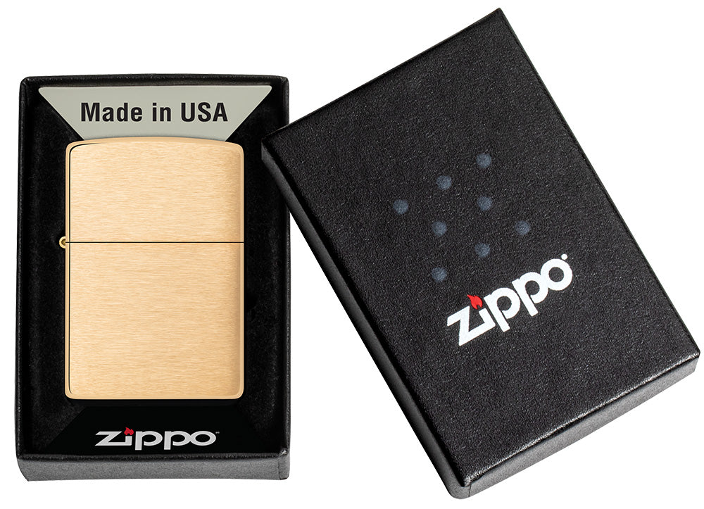 Zippo zapalovač 23013 Brushed Brass