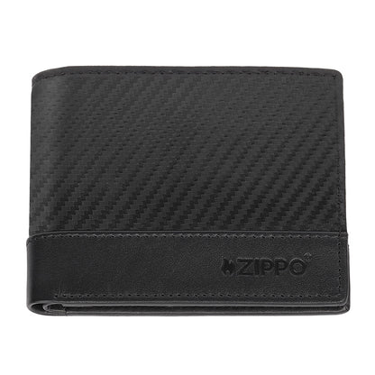 44188 Kožená peněženka Zippo Carbon