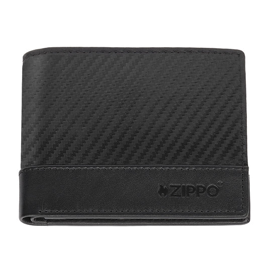 44188 Kožená peněženka Zippo Carbon