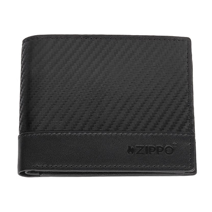 44189 Kožená peněženka Zippo Carbon