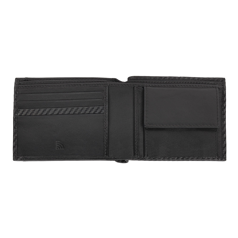 44190 Kožené pouzdro na karty Zippo Carbon