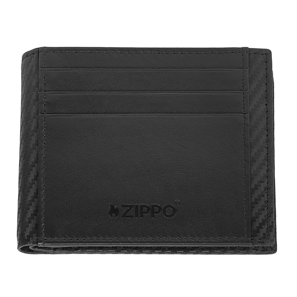 44190 Kožené pouzdro na karty Zippo Carbon