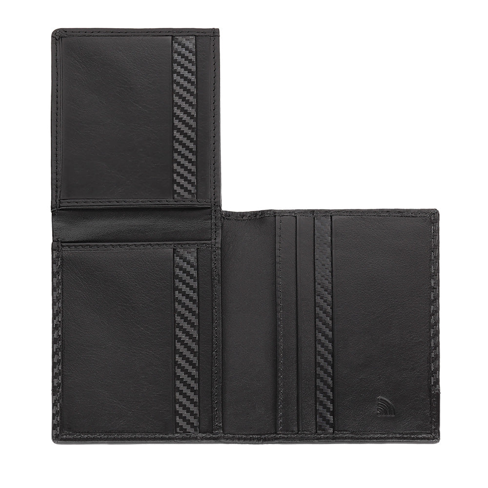 44191 Kožená peněženka Zippo Carbon