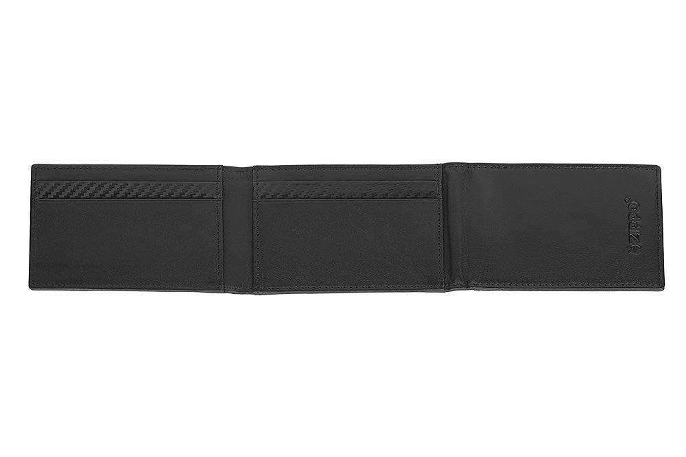 44192 Kožené pouzdro na karty Zippo Carbon