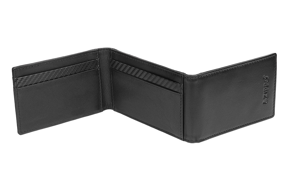 44192 Kožené pouzdro na karty Zippo Carbon