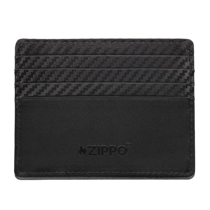 44193 Kožené pouzdro na karty Zippo Carbon