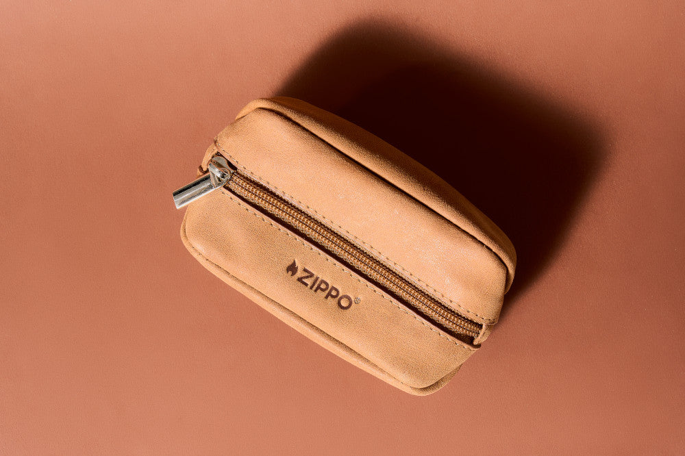 44201 Kožené pouzdro na mince Zippo Vintage