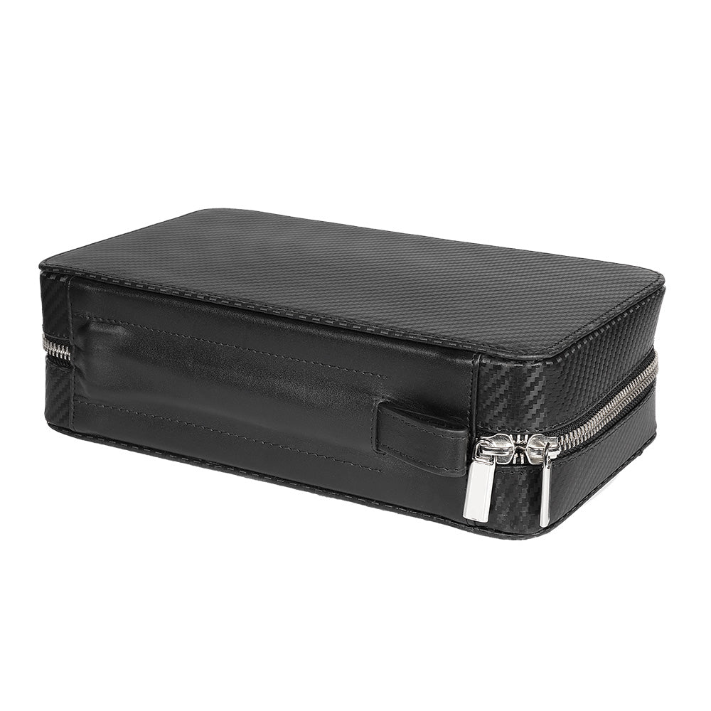 44207 Kožená cestovní taška na doutníky Zippo Carbon