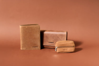 44211 Kožené pouzdro na tabák Zippo Vintage