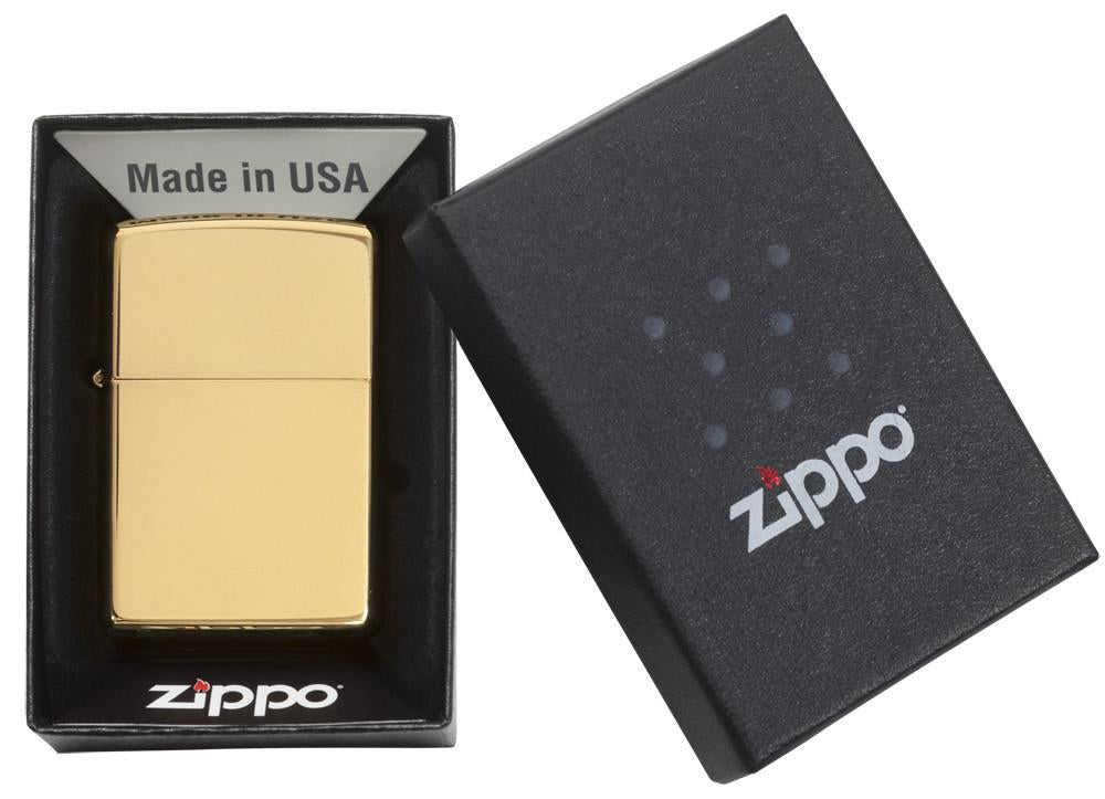 Zippo zapalovač 24002 High Polish Brass