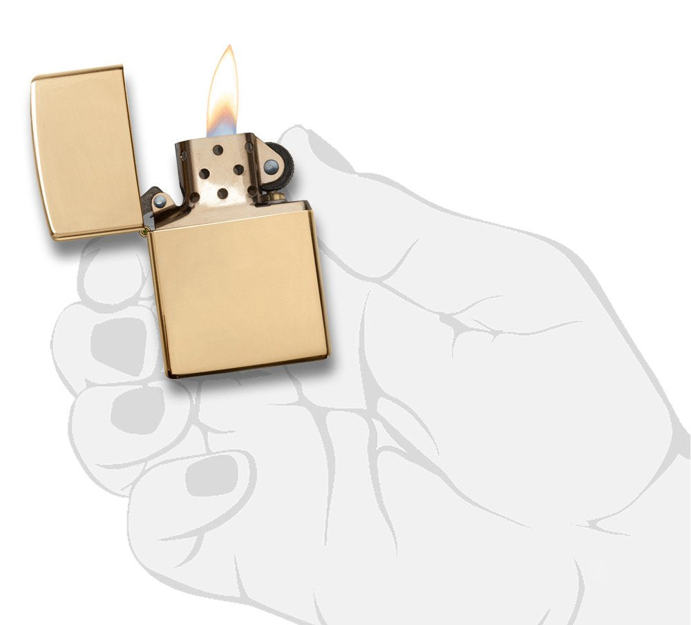 Zippo zapalovač 24002 High Polish Brass