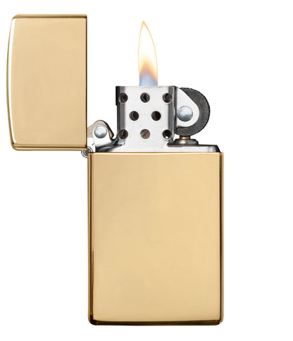 Zippo zapalovač 24070 Slim® High Polish Brass