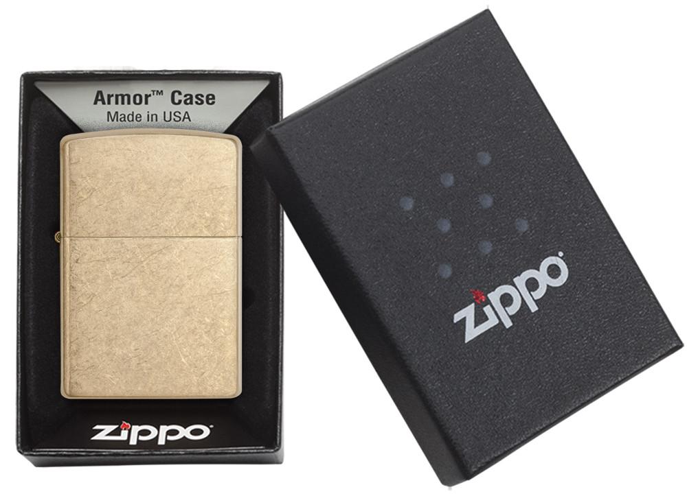 Zippo zapalovač 24180 Armor® Tumbled Brass™