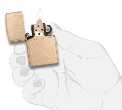 Zippo zapalovač 24180 Armor® Tumbled Brass™