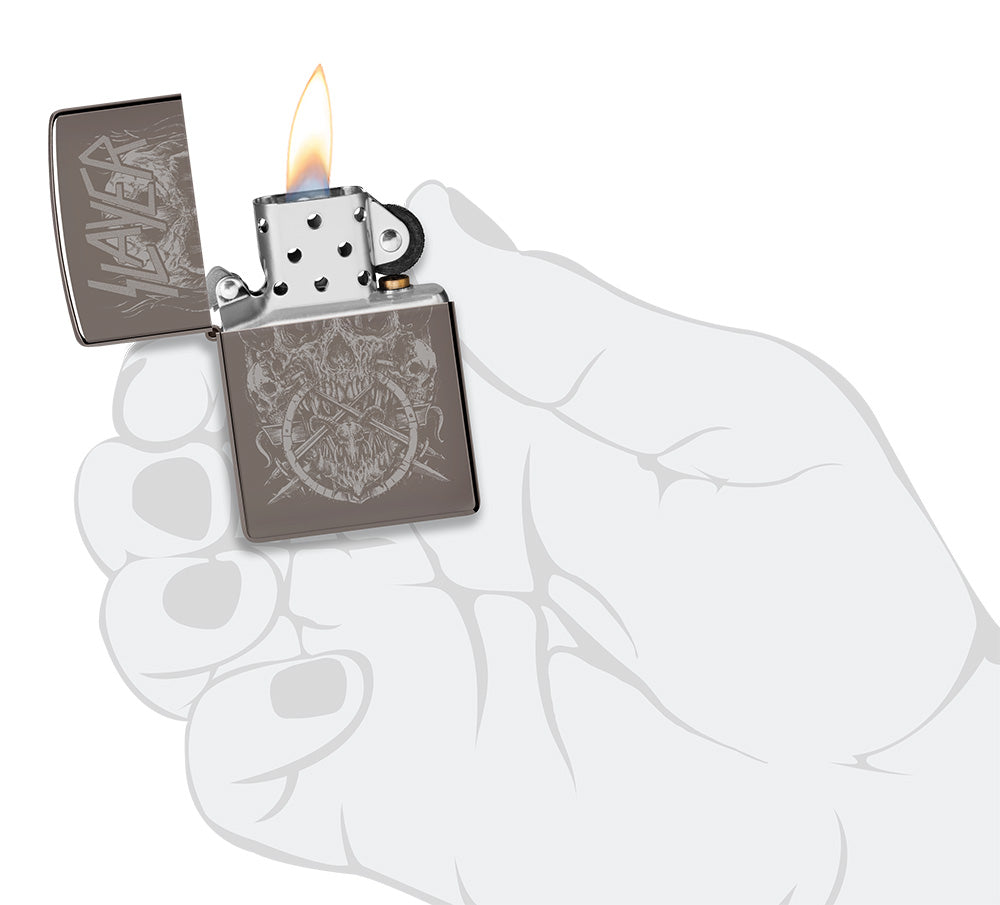 Zapalovač Zippo 25712 Slayer Skull Design