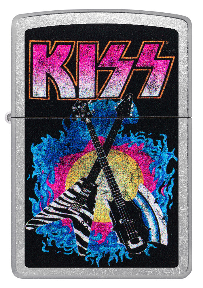 Zippo zapalovač 25716 KISS® Axe Bass Design