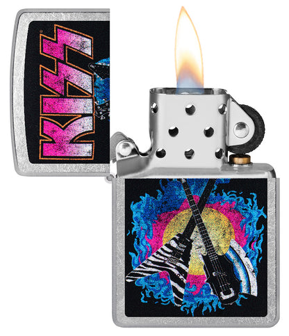 Zippo zapalovač 25716 KISS® Axe Bass Design