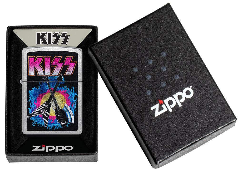 Zippo zapalovač 25716 KISS® Axe Bass Design
