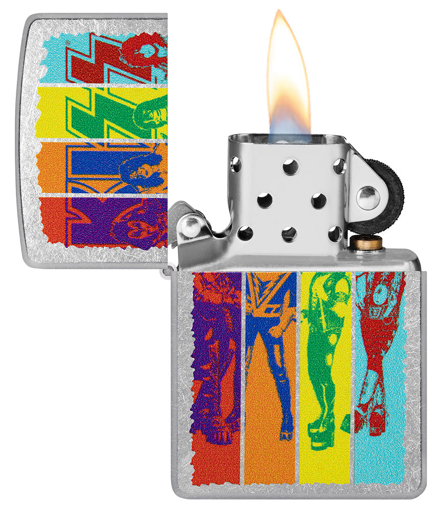 Zippo zapalovač 25717 KISS® Fly Flag Design