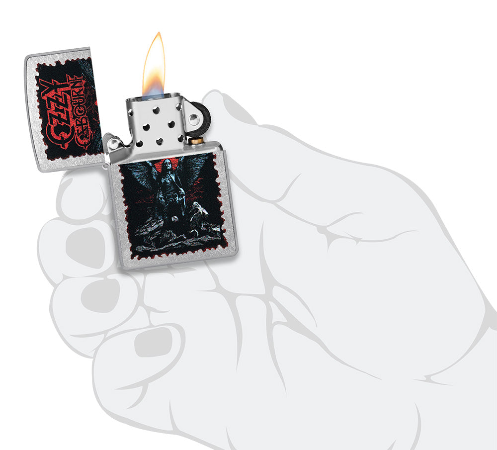 Zippo zapalovač 25719 Ozzy Osbourne Angel Wings Design