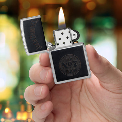 Zapalovač Zippo 25725 Jack Daniel’s Old No. 7 Leather Emblem