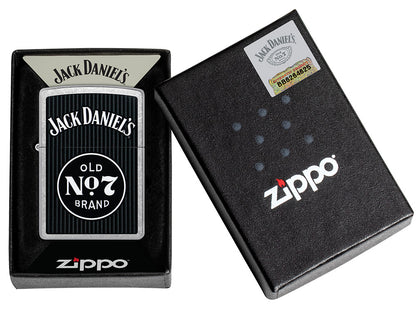 Zippo zapalovač 25726 Jack Daniel’s Old No. 7 Pinstripe Design