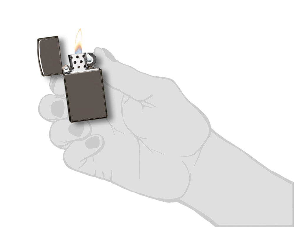 Zippo zapalovač 25108 Slim® Black Ice®