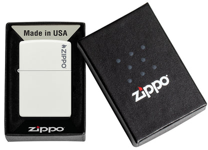 Zapalovač Zippo 26417 White Matte Zippo Logo