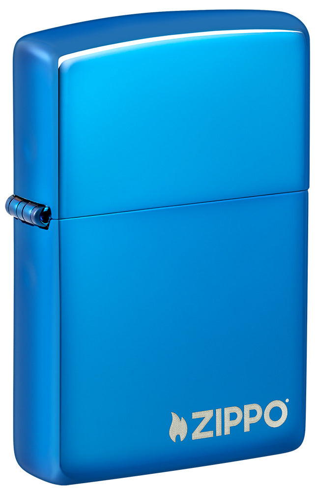 Zapalovač Zippo 27042 High Polish Blue Zippo Logo
