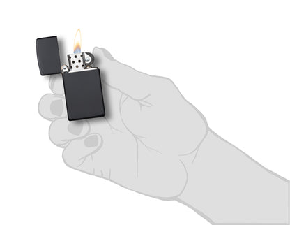 Zippo zapalovač 26111 Slim® Black Matte