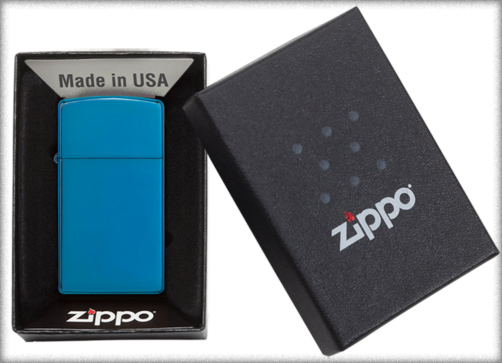 Zippo zapalovač 27039 Slim® High Polish Blue