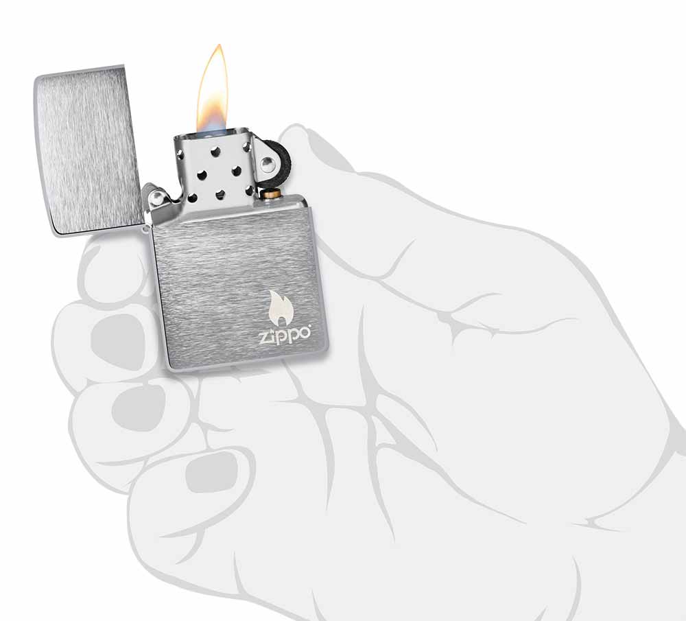 Zippo zapalovač 21633 Logo & Flame