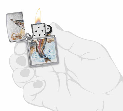 Zippo zapalovač 21862 Jumping Trout