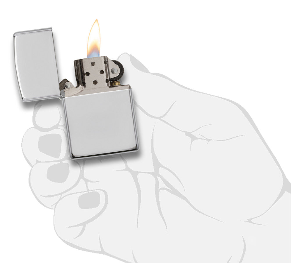 Zippo zapalovač 28003 Sterling Silver