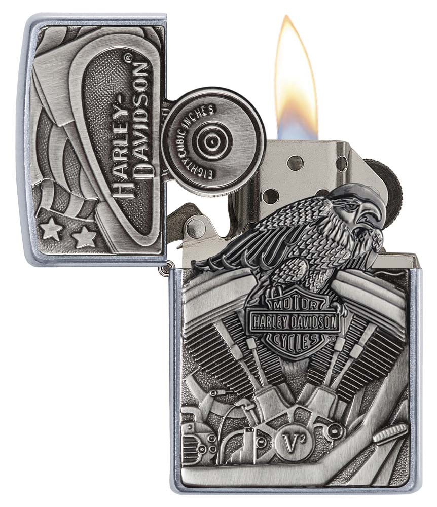 Zippo zapalovač 25030 Harley-Davidson® Motor Flag