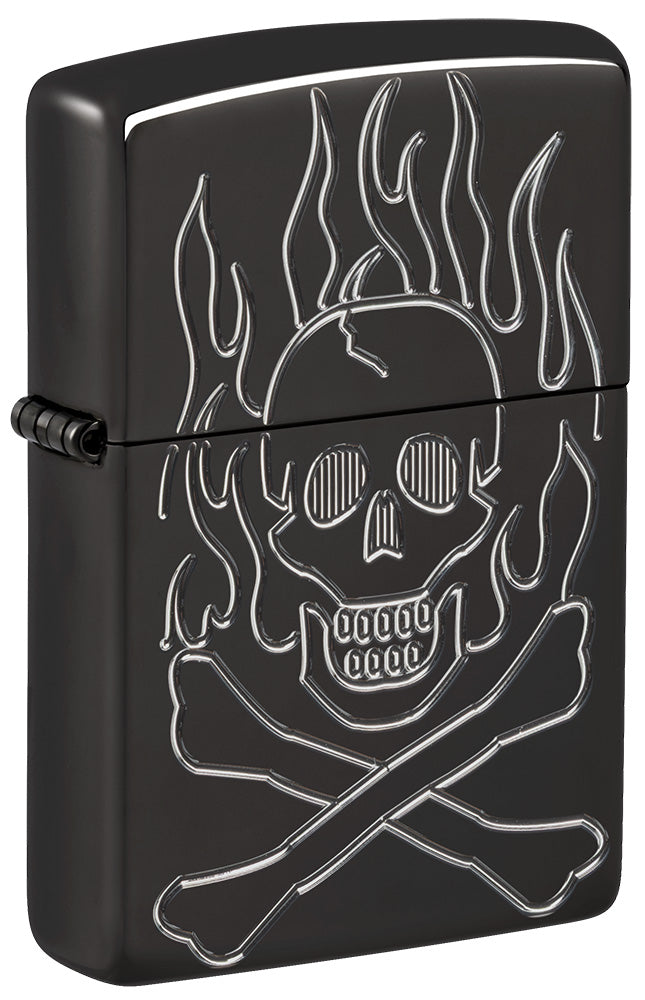 Zapalovač Zippo 66115 Armor® Flaming Skull Design
