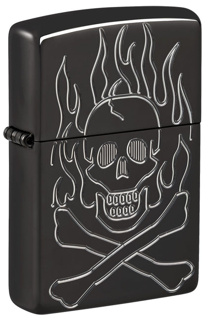 Zapalovač Zippo 66115 Armor® Flaming Skull Design