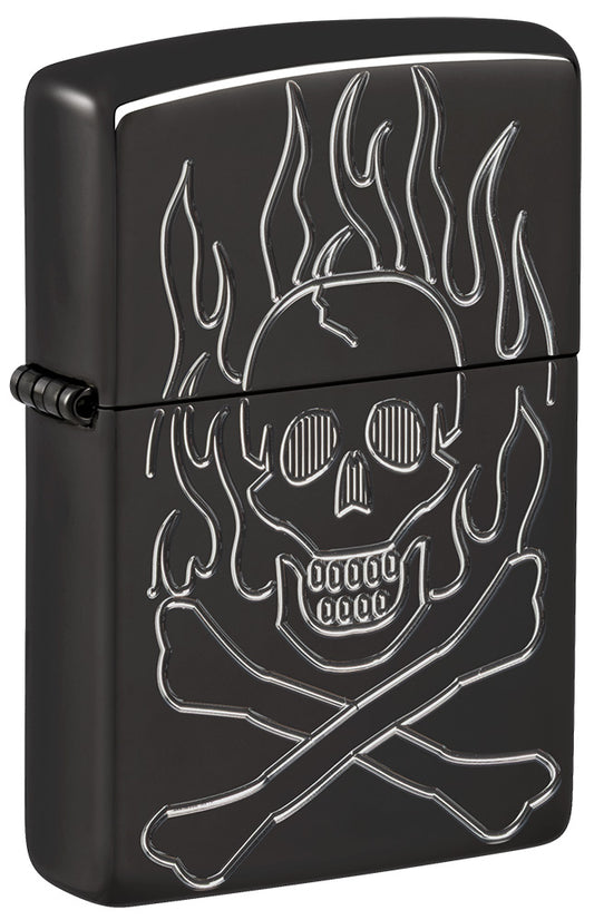 Zapalovač Zippo 66115 Armor® Flaming Skull Design