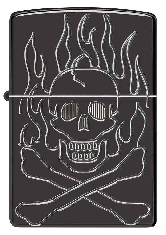 Zapalovač Zippo 66115 Armor® Flaming Skull Design