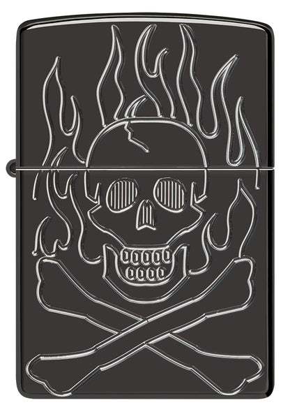 Zapalovač Zippo 66115 Armor® Flaming Skull Design